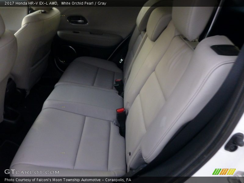 White Orchid Pearl / Gray 2017 Honda HR-V EX-L AWD
