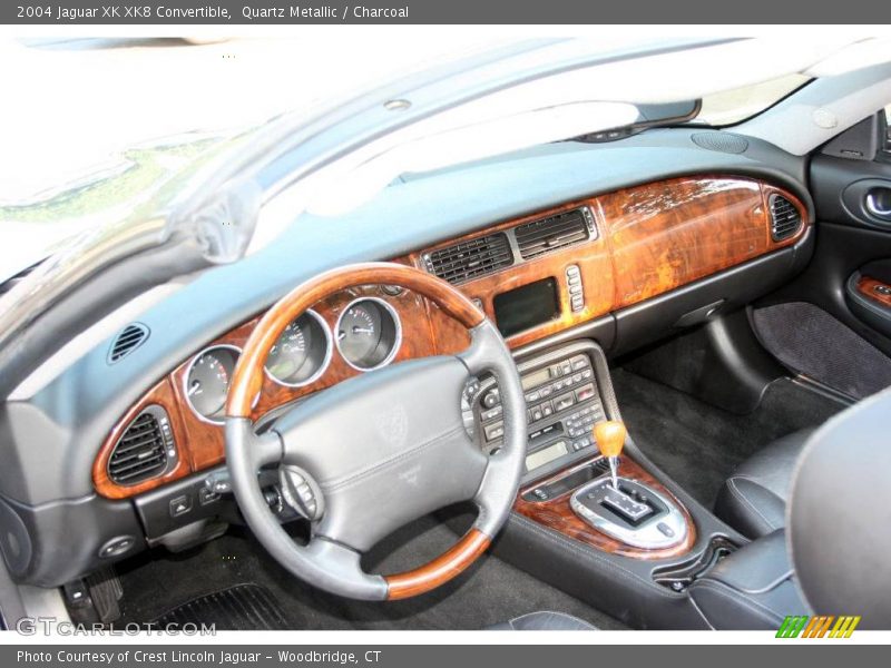 Quartz Metallic / Charcoal 2004 Jaguar XK XK8 Convertible