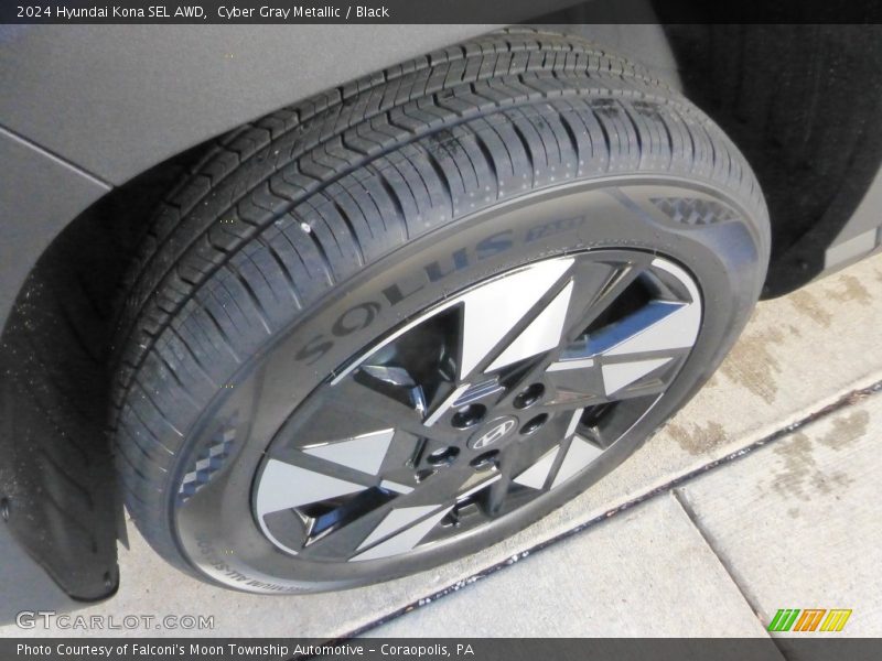 Cyber Gray Metallic / Black 2024 Hyundai Kona SEL AWD