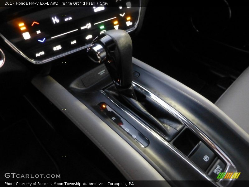White Orchid Pearl / Gray 2017 Honda HR-V EX-L AWD