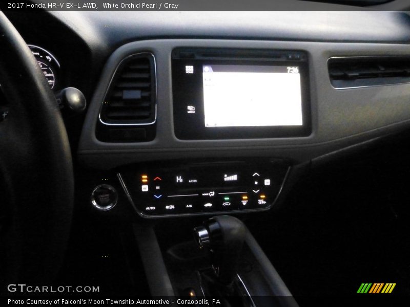 White Orchid Pearl / Gray 2017 Honda HR-V EX-L AWD