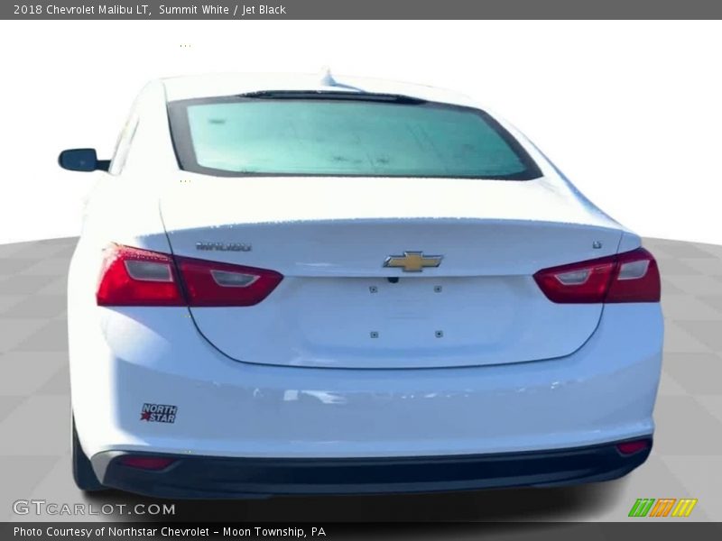 Summit White / Jet Black 2018 Chevrolet Malibu LT