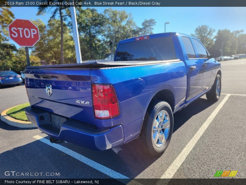 Blue Streak Pearl / Black/Diesel Gray 2019 Ram 1500 Classic Express Quad Cab 4x4