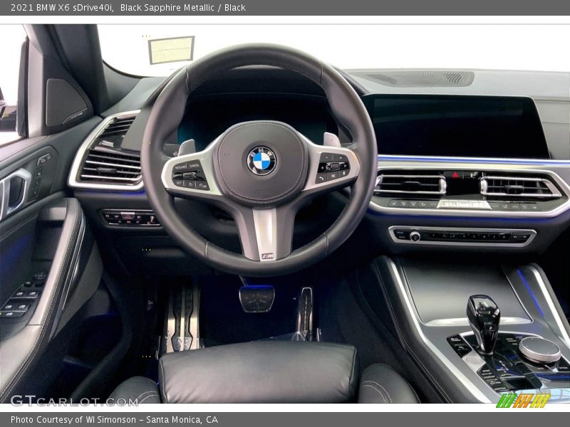 Black Sapphire Metallic / Black 2021 BMW X6 sDrive40i