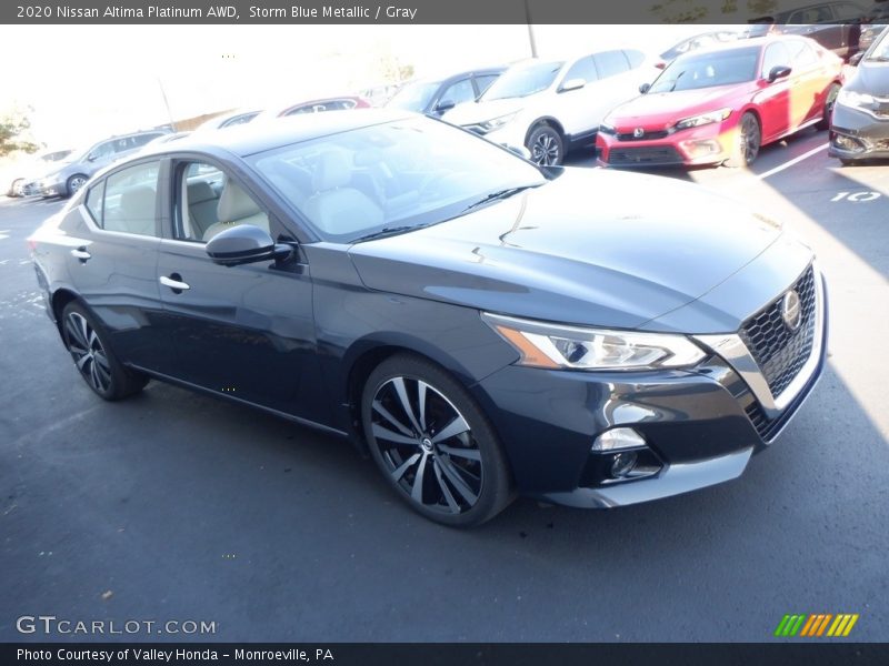 Storm Blue Metallic / Gray 2020 Nissan Altima Platinum AWD