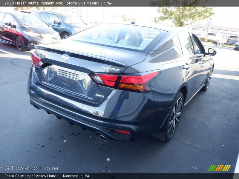 Storm Blue Metallic / Gray 2020 Nissan Altima Platinum AWD