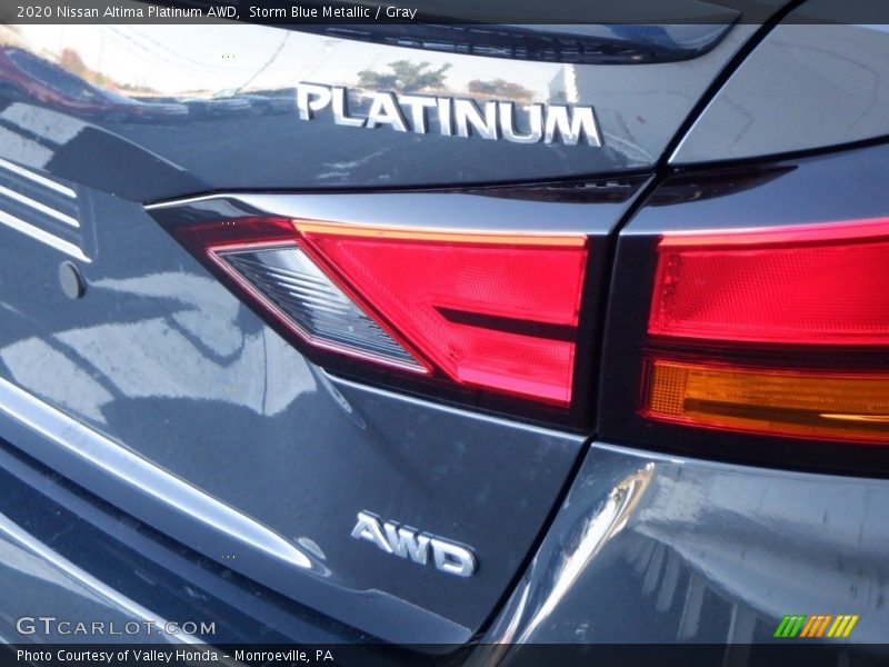 Storm Blue Metallic / Gray 2020 Nissan Altima Platinum AWD