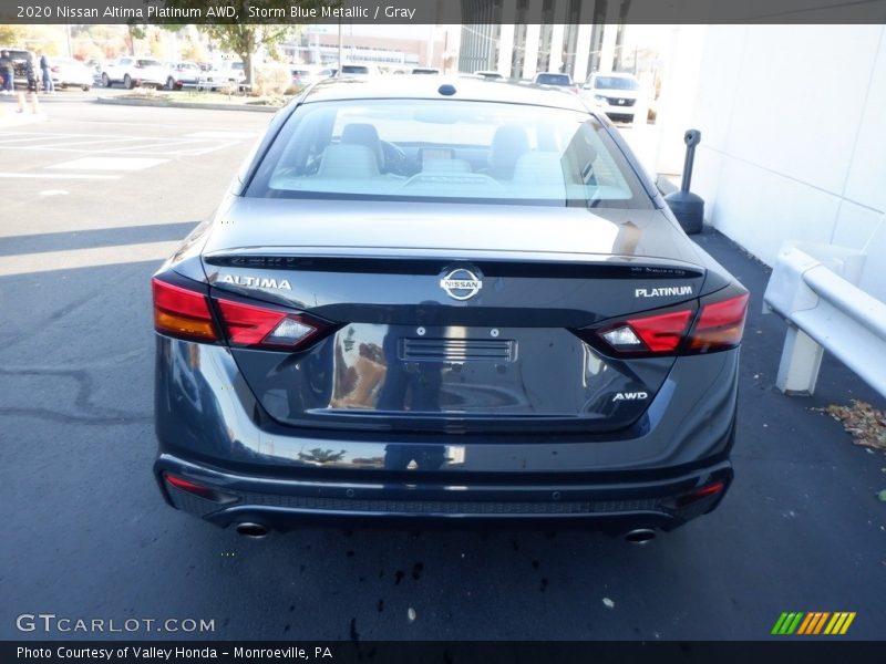 Storm Blue Metallic / Gray 2020 Nissan Altima Platinum AWD