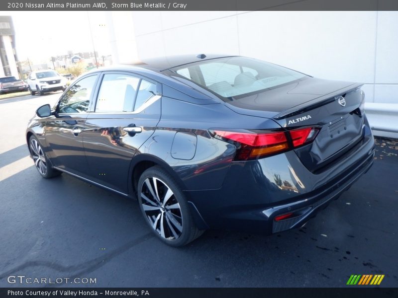 Storm Blue Metallic / Gray 2020 Nissan Altima Platinum AWD