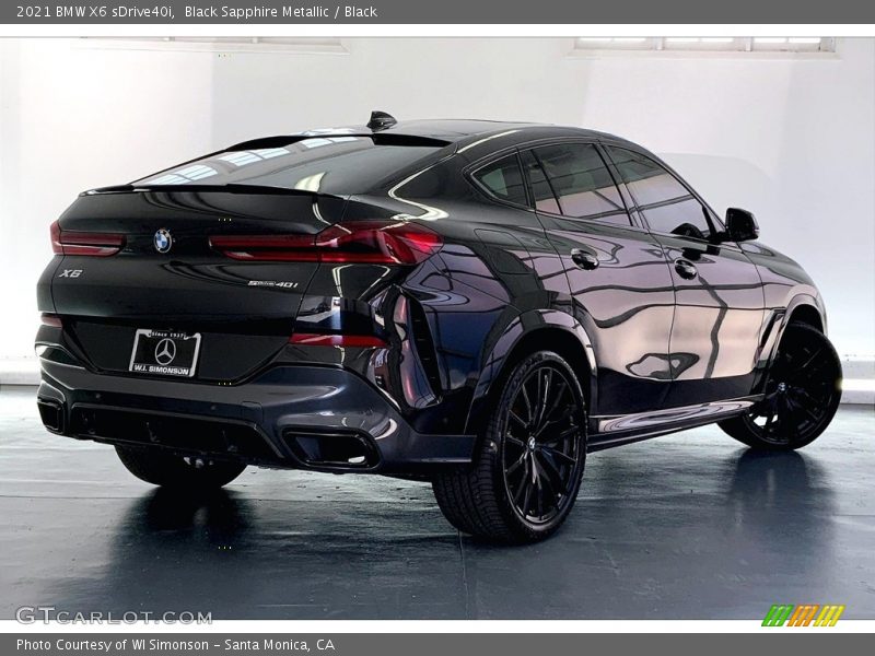  2021 X6 sDrive40i Black Sapphire Metallic