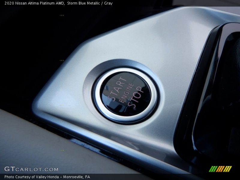 Storm Blue Metallic / Gray 2020 Nissan Altima Platinum AWD
