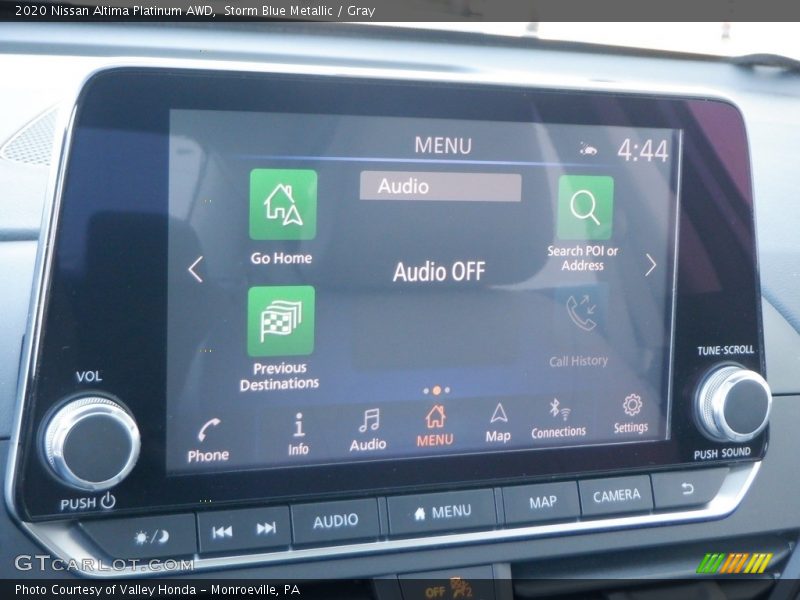 Controls of 2020 Altima Platinum AWD