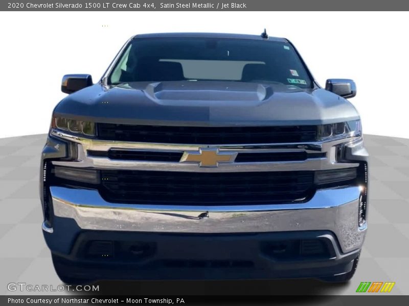 Satin Steel Metallic / Jet Black 2020 Chevrolet Silverado 1500 LT Crew Cab 4x4