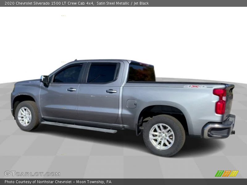 Satin Steel Metallic / Jet Black 2020 Chevrolet Silverado 1500 LT Crew Cab 4x4