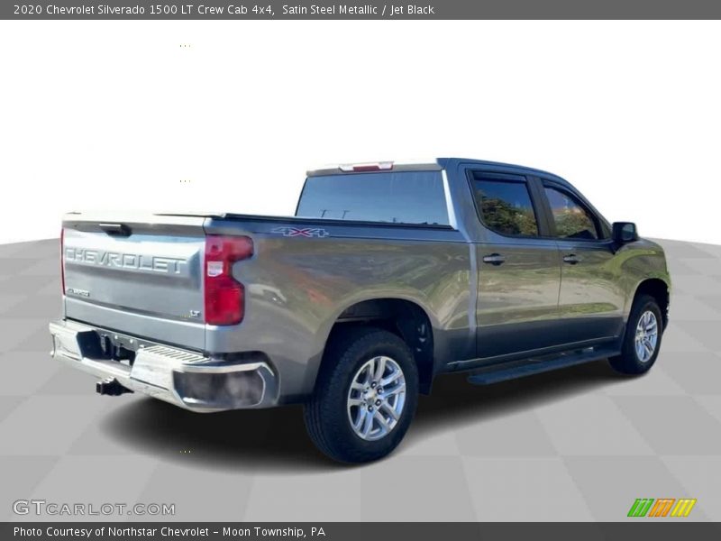 Satin Steel Metallic / Jet Black 2020 Chevrolet Silverado 1500 LT Crew Cab 4x4