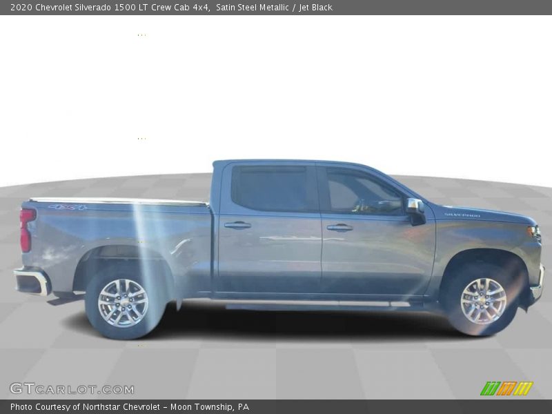 Satin Steel Metallic / Jet Black 2020 Chevrolet Silverado 1500 LT Crew Cab 4x4