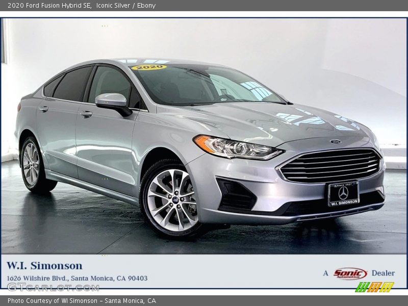 Iconic Silver / Ebony 2020 Ford Fusion Hybrid SE