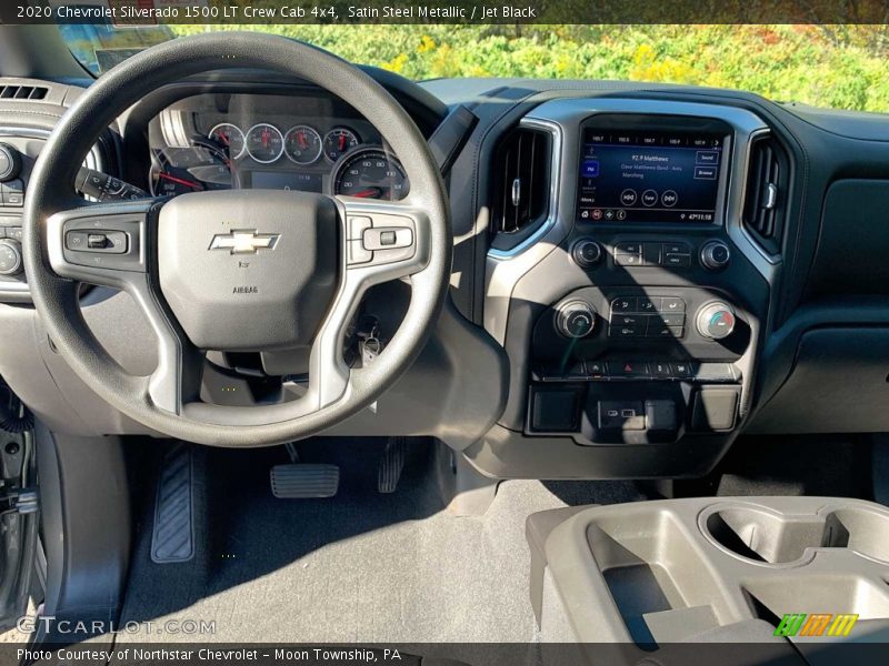 Satin Steel Metallic / Jet Black 2020 Chevrolet Silverado 1500 LT Crew Cab 4x4