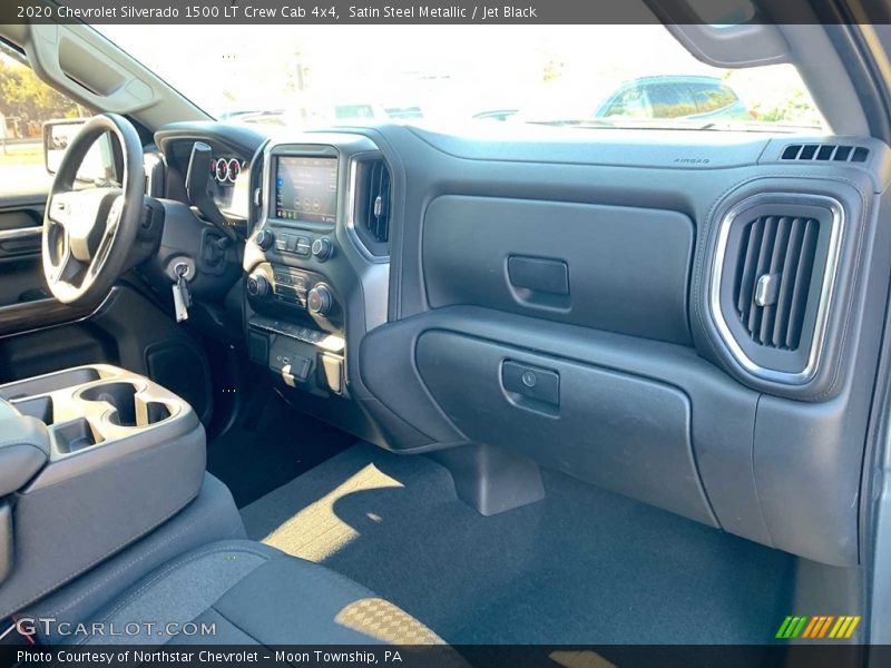 Satin Steel Metallic / Jet Black 2020 Chevrolet Silverado 1500 LT Crew Cab 4x4