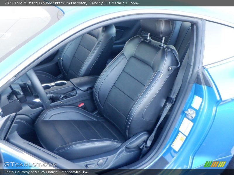 Front Seat of 2021 Mustang EcoBoost Premium Fastback