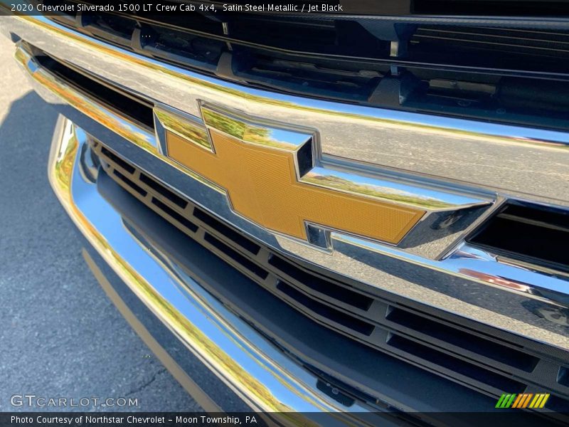 Satin Steel Metallic / Jet Black 2020 Chevrolet Silverado 1500 LT Crew Cab 4x4