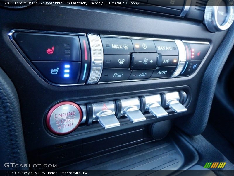 Controls of 2021 Mustang EcoBoost Premium Fastback