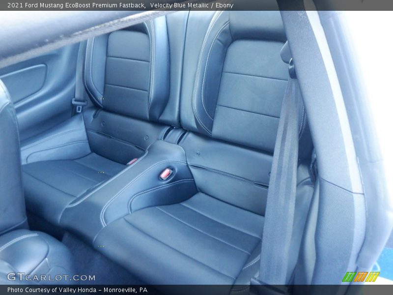 Rear Seat of 2021 Mustang EcoBoost Premium Fastback