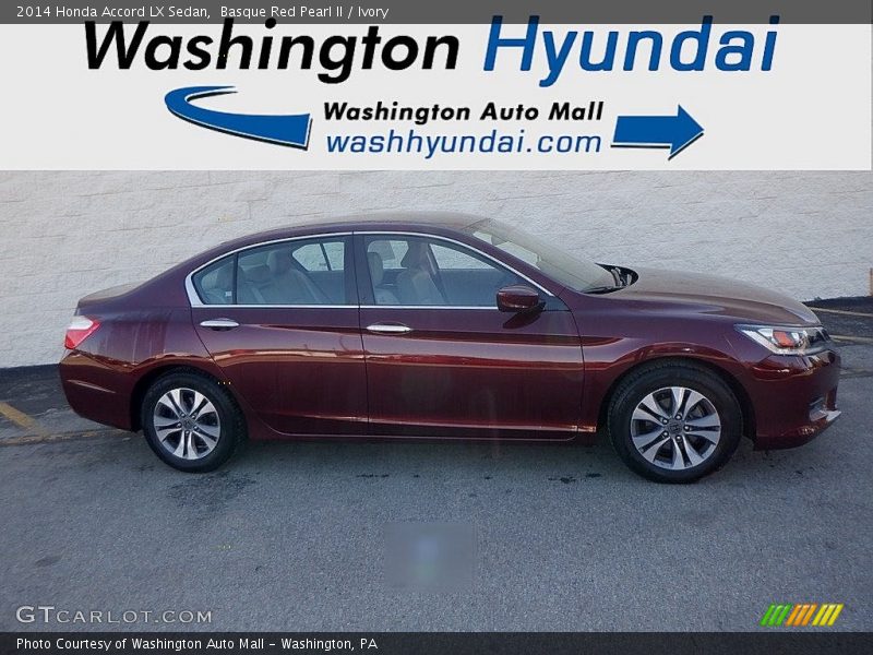 Basque Red Pearl II / Ivory 2014 Honda Accord LX Sedan