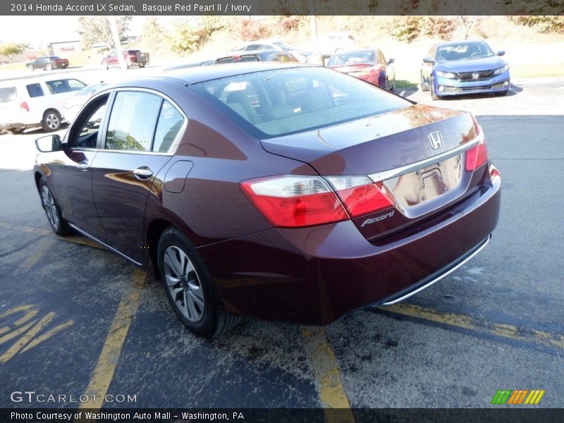 Basque Red Pearl II / Ivory 2014 Honda Accord LX Sedan