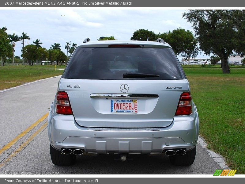 Iridium Silver Metallic / Black 2007 Mercedes-Benz ML 63 AMG 4Matic