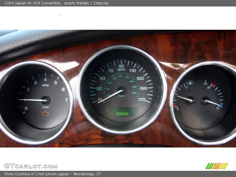 Quartz Metallic / Charcoal 2004 Jaguar XK XK8 Convertible