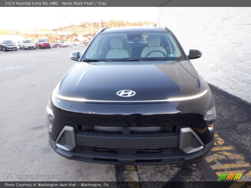 Abyss Black Pearl / Gray 2024 Hyundai Kona SEL AWD
