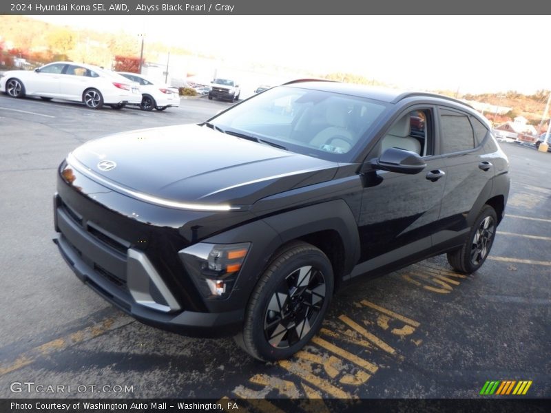 Abyss Black Pearl / Gray 2024 Hyundai Kona SEL AWD