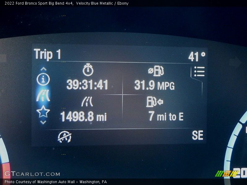 Velocity Blue Metallic / Ebony 2022 Ford Bronco Sport Big Bend 4x4