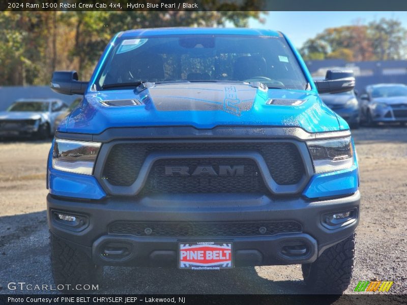 Hydro Blue Pearl / Black 2024 Ram 1500 Rebel Crew Cab 4x4