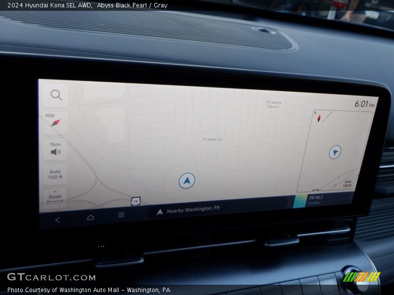 Navigation of 2024 Kona SEL AWD