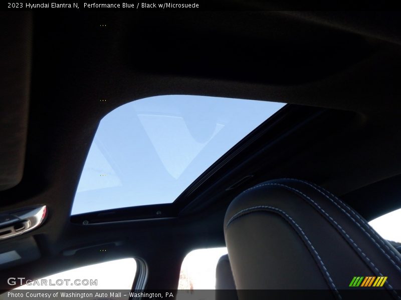 Sunroof of 2023 Elantra N 