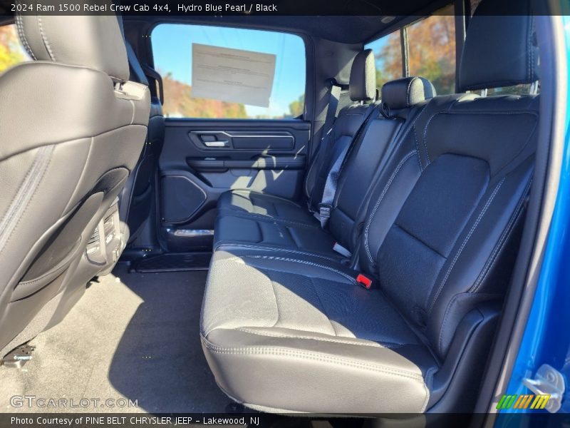 Hydro Blue Pearl / Black 2024 Ram 1500 Rebel Crew Cab 4x4