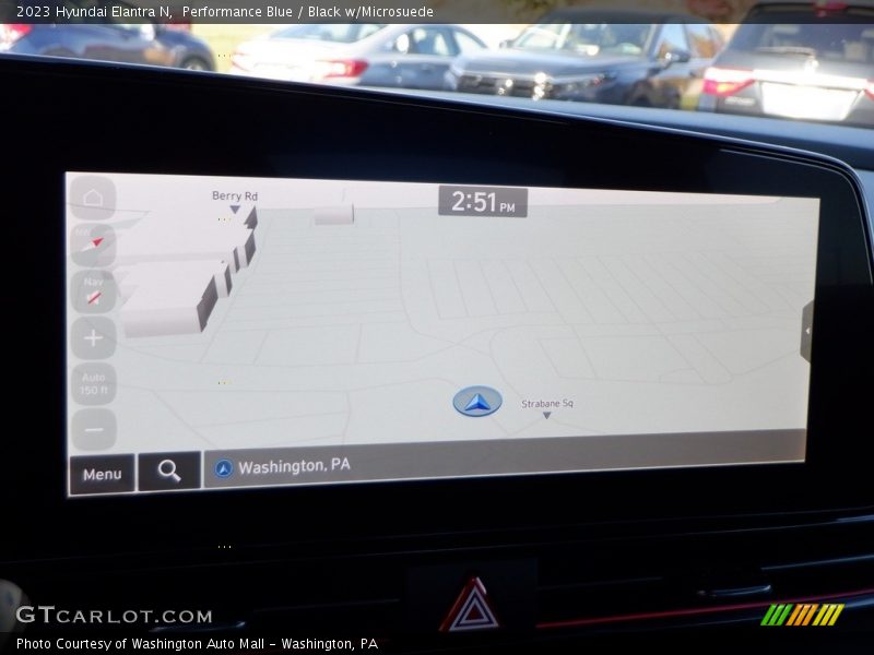 Navigation of 2023 Elantra N 