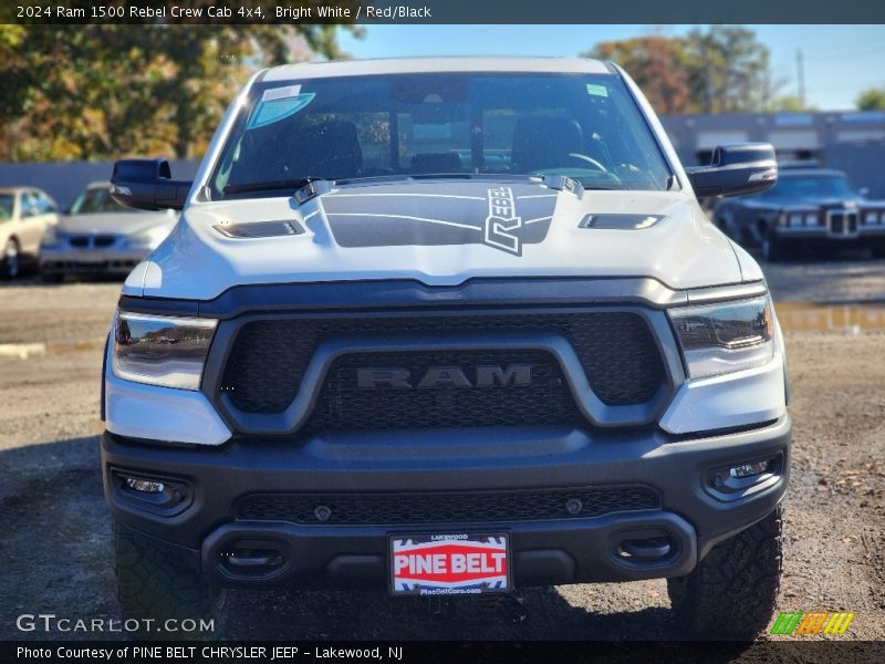 Bright White / Red/Black 2024 Ram 1500 Rebel Crew Cab 4x4