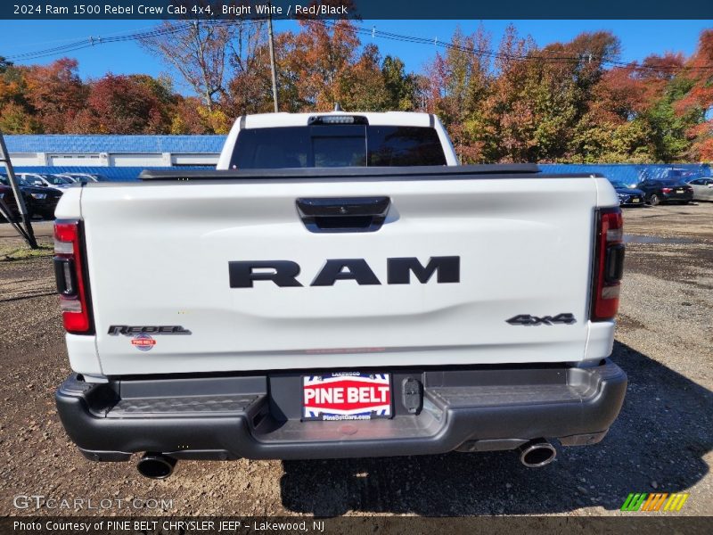 Bright White / Red/Black 2024 Ram 1500 Rebel Crew Cab 4x4