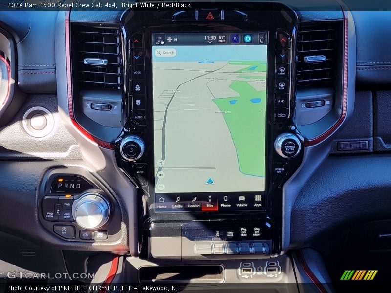 Navigation of 2024 1500 Rebel Crew Cab 4x4