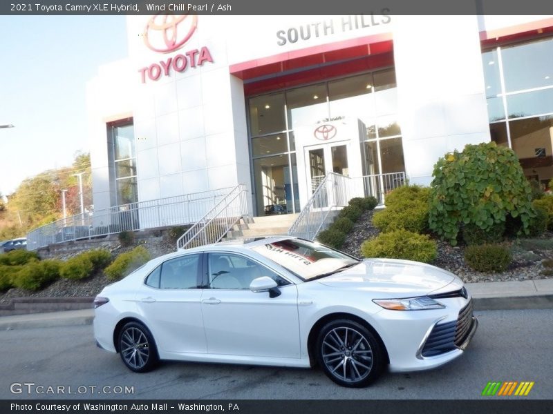 Wind Chill Pearl / Ash 2021 Toyota Camry XLE Hybrid