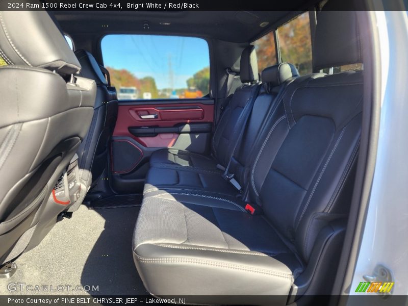 Bright White / Red/Black 2024 Ram 1500 Rebel Crew Cab 4x4