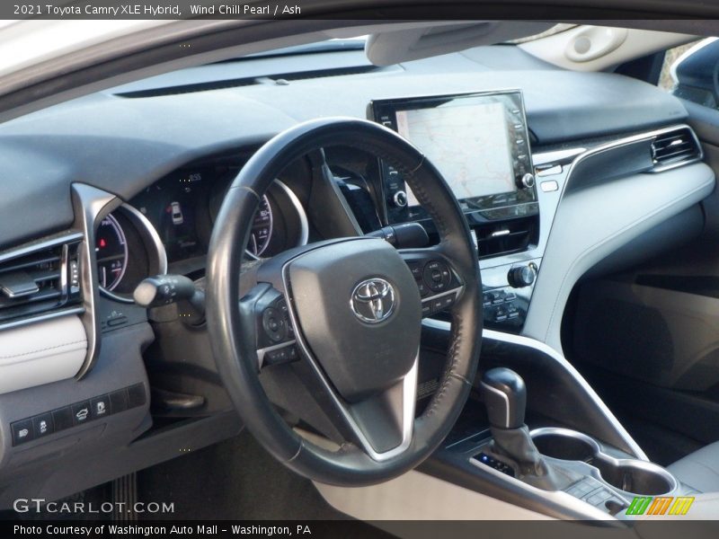 Wind Chill Pearl / Ash 2021 Toyota Camry XLE Hybrid