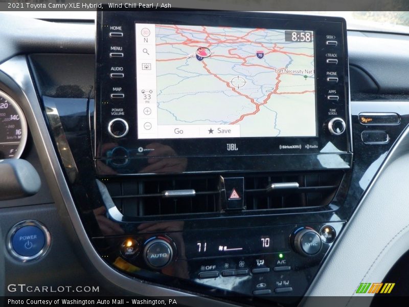 Wind Chill Pearl / Ash 2021 Toyota Camry XLE Hybrid
