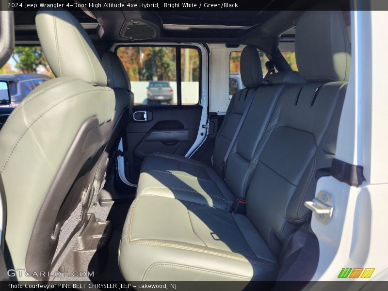 Bright White / Green/Black 2024 Jeep Wrangler 4-Door High Altitude 4xe Hybrid