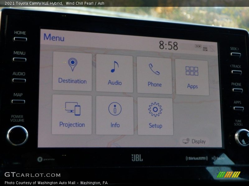 Wind Chill Pearl / Ash 2021 Toyota Camry XLE Hybrid