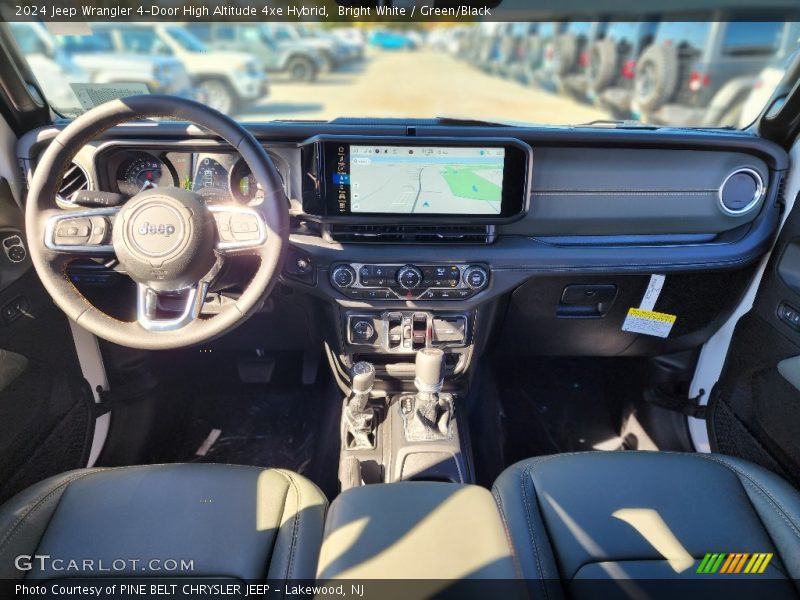 Bright White / Green/Black 2024 Jeep Wrangler 4-Door High Altitude 4xe Hybrid