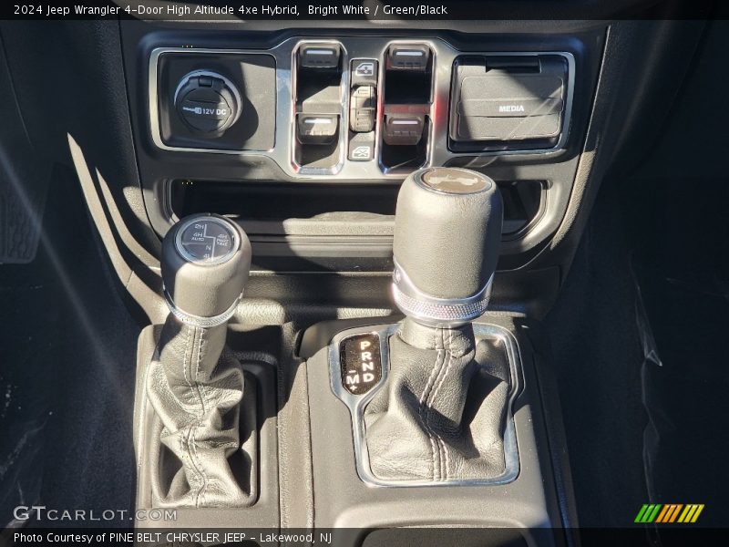 Bright White / Green/Black 2024 Jeep Wrangler 4-Door High Altitude 4xe Hybrid